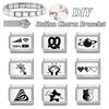 Fashion Cheese Painting Plate Lovely Cat Ball Heart Eyes Laser Engraving Charm Links Fit 9mm Stainless Steel Bracelet DIY Making