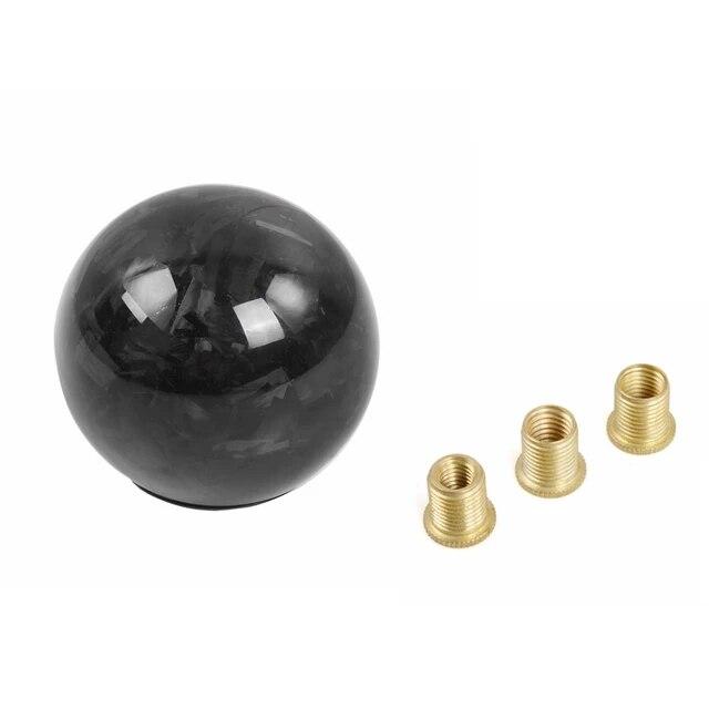RASTP-Car Gear Shift Knob Forged Pattern Carbon Fiber Manual Transmission Shift Head for Most Car Decorations  Accessories