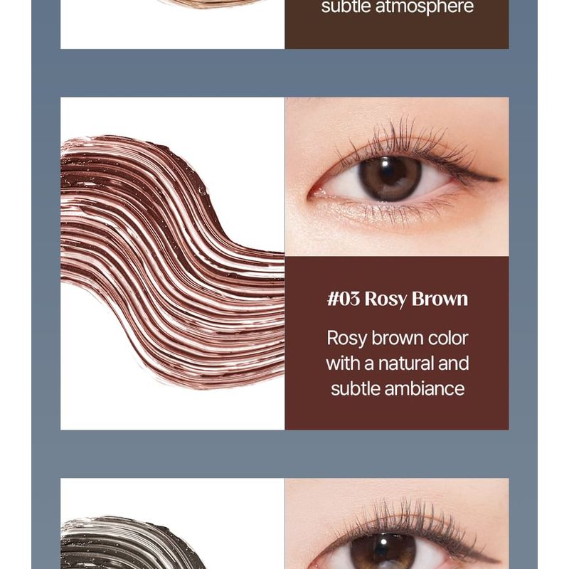 COSNORI - Perfect Setting Mascara Waterproof Long & Curl - 5 Colors