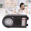 Portable Radio Rechargeable Battery Operated FM AM SW Multi Band Radio with Clock 3W Speaker for Music News Traffic Updates