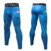 Men Running Compression Pants Quick Dry Elastic Waist Sports Tights Leggings