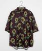 WEGO Print Short Loose Korean Size Pattern 7 Men's All-Over Shirt, Sleeve, Fit, Oversized, Style, Stylish, Spring/Summer, Autumn, L,