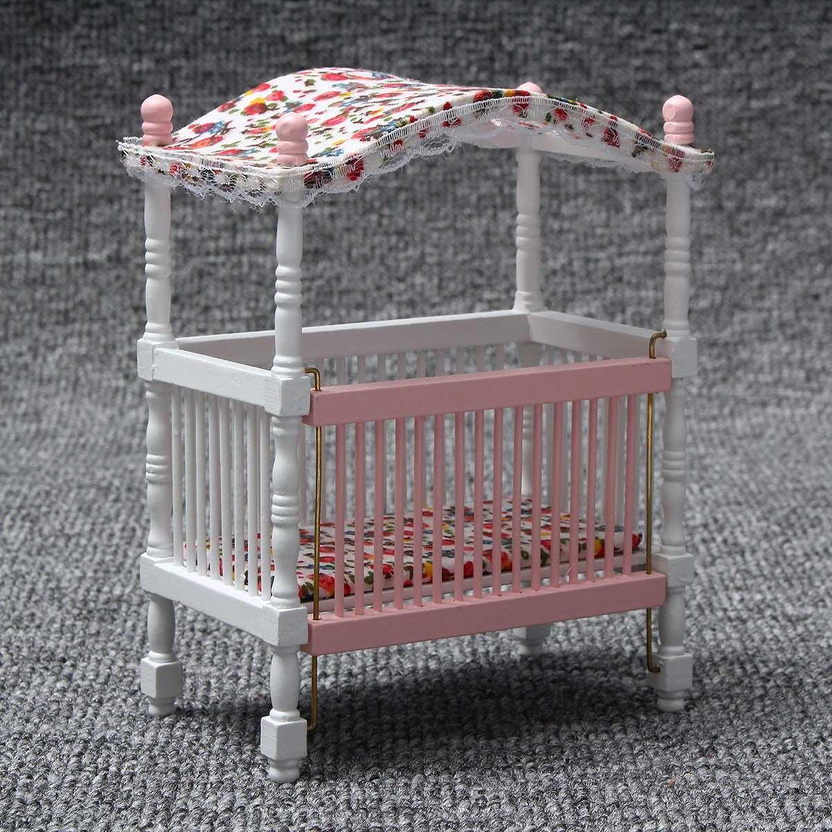 6 шт. / Компл. Деревянный DIY мини кукольный домик мебель для спальни набор игрушек 1/12 — фото 9