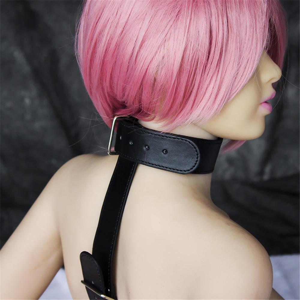 Women Sexy Lingerie Leather Bondage Restraints Slave Neck Collar Handcuffs Ankle Cuff Fetish Bdsm Adult Sex Toys for Couple
