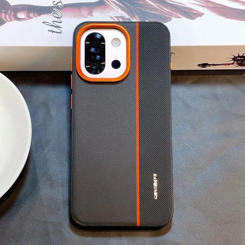 Simple Case For OnePlus 15 Case Luxury PU Silicone Leather Phone Back Cover For OnePlus15 5G One Plus 15 Protect Shell Bumper