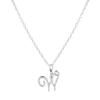 Elegant 26-Letter Uppercase Pendant Necklace: Simple and Fashionable European-American Clavicle Chain with Niche Design