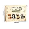 DIY Animal Beading Kit Cute Beginner-Friendly 3D Cat Funny Animal Beadwork Kit for Desk Decorations Bookshelf Decor Party Favors