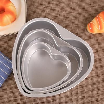 Heart Shaped Cake Pan 4/6/8/10 Inch Removable Bottom Baking Pan Aluminum Alloy Chocolate Cake Bread Mold Kitchen Bakeware Tools