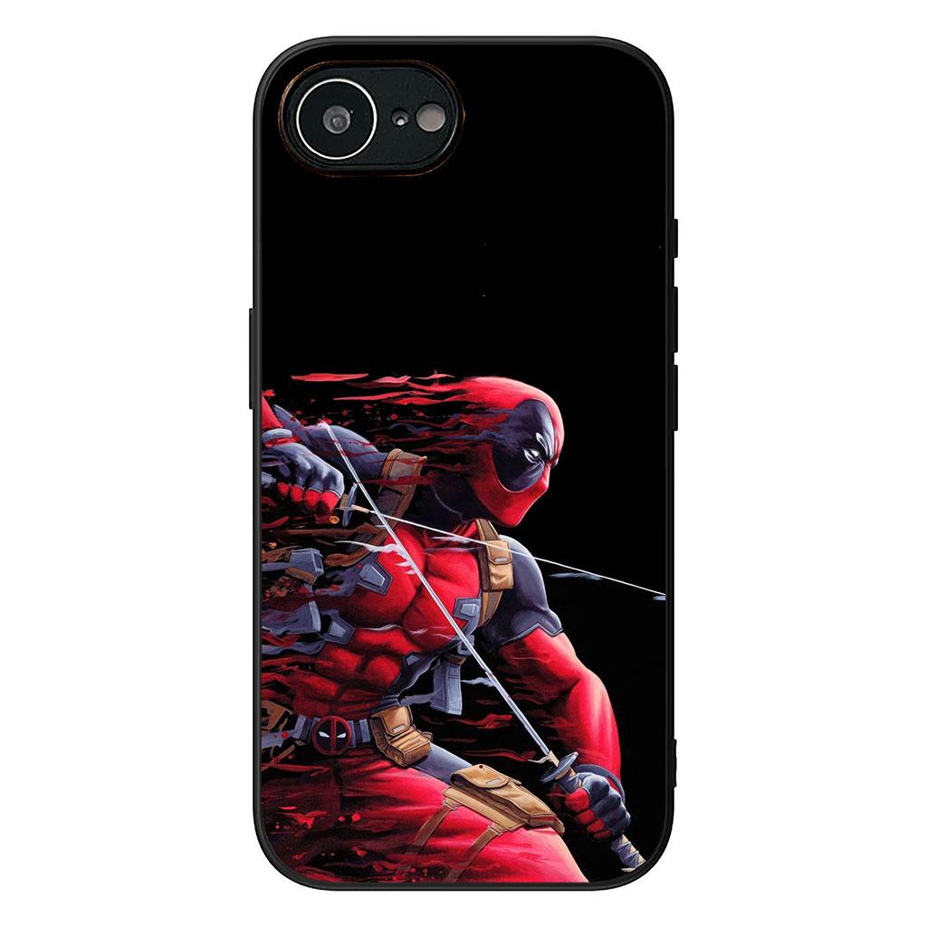 Deadpool Marvel Casing Phone Cover for Apple iPhone 16 15 14 11 Pro Max 7 8 Plus SE2 SE3 SE 2022 2020 Case