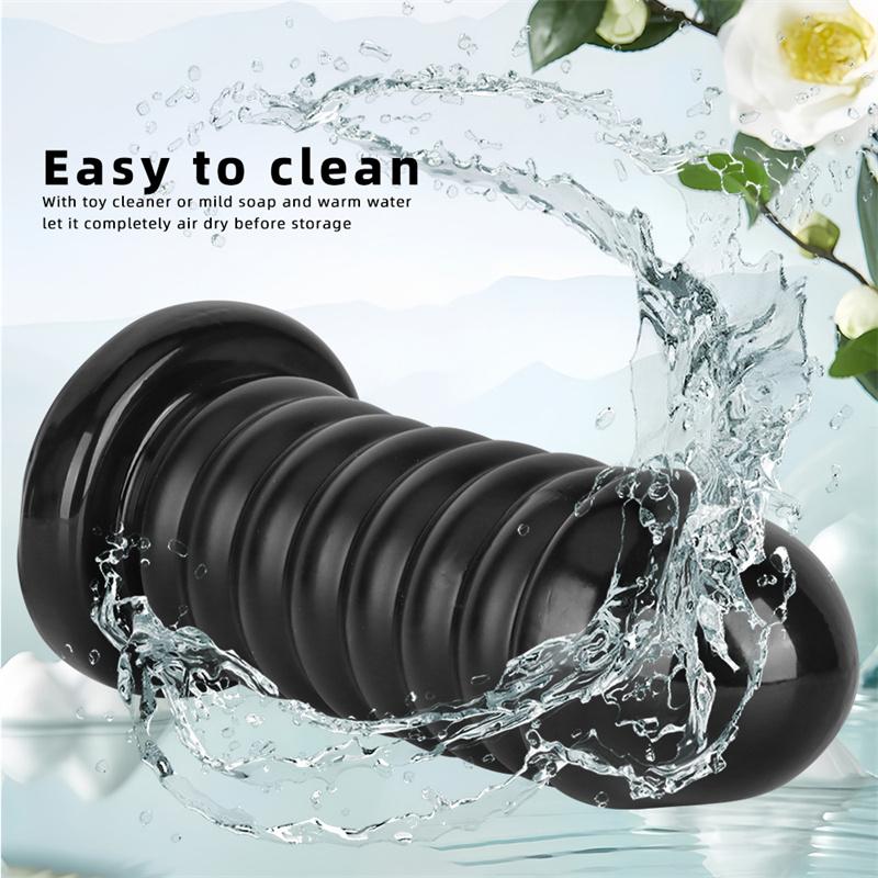 Černá chryzantéma, anální kolík, ženský, zadní komora, anální otvor, sexuální produkty, rozšiřující zařízení, extra velké dildo