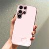 Love pattern metallic paint glass phone case suitable for Samsung Galaxy S26 S25 S24 S22 S21 S20 FE/Ultra/Plus anti drop