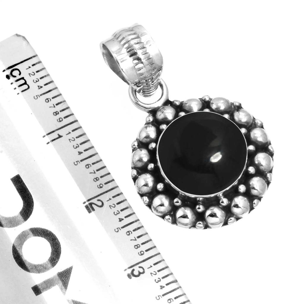 925 Sterling Silver Pendant Women Gemstone Handmade Jewelry Birthday Gift Amber Amethyst Black Onyx Carnelian Garnet Quartz Green Onyx Gold Stone