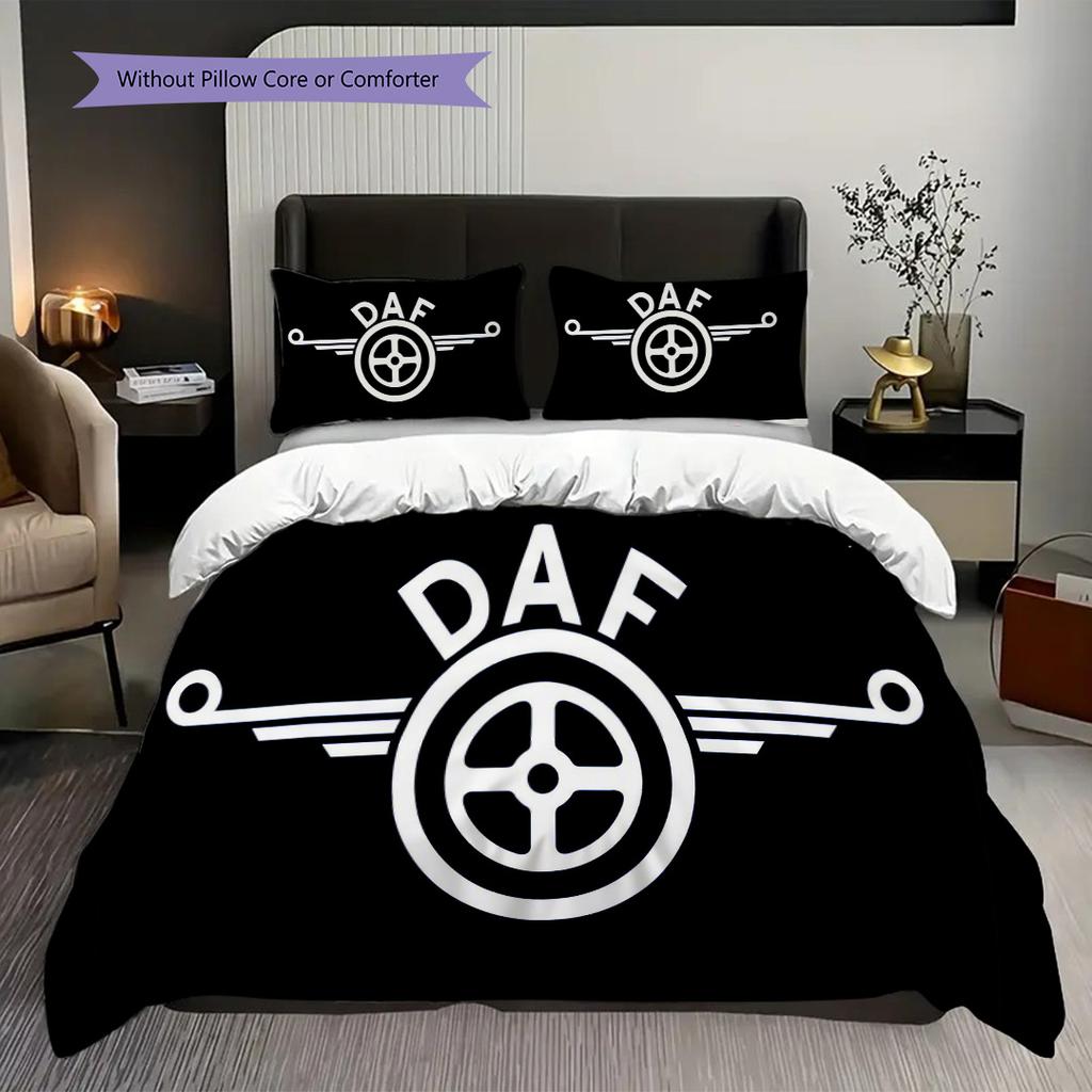 Biancheria da letto Dinamica Blu Camion Autostrada (1 * copripiumino + 2 * federa, senza nucleo) Set biancheria da letto 2D Piatto Regalo di Natale Compleanno Morbido e Confortevole