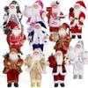 Christmas 12-inch Santa Claus Doll Standing Position Santa Claus Doll Window Decoration Supplies Gift