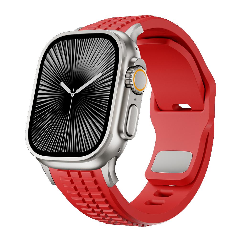 Luxury Silicone Band For Apple Watch Ultra 3 49mm Series 11 10 46mm Sports Bracelet For iWatch 9 8 7 6 SE 45mm 44mm Strap Correa