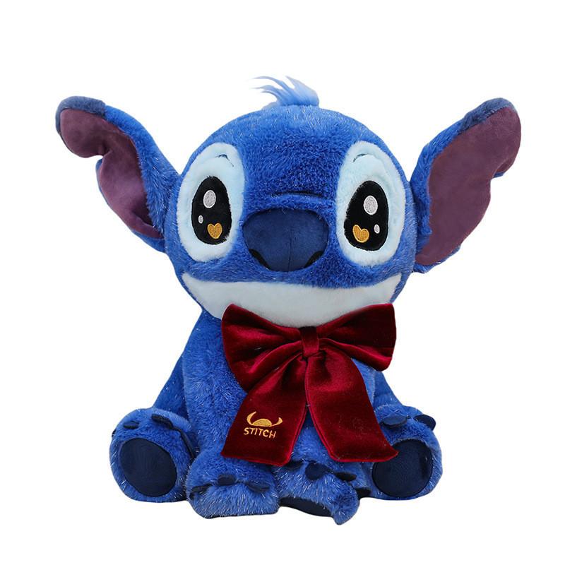 

Suede With Cute Bow Tie Cartoon Plush Doll Pillow For Gift And Decor 25cm