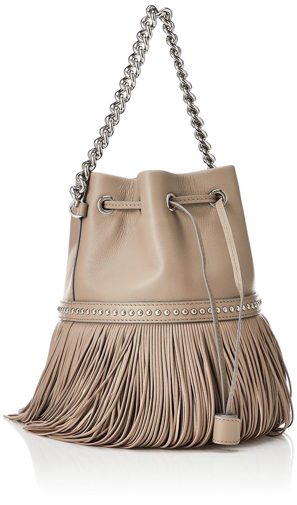 Davidson Fringe Carnival M Shoulder Bag Warm Taupe J&M LMDC-1XX-SCNP Women's [Used]