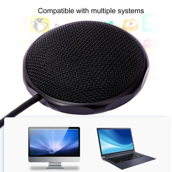 K3 Omnidirectional Microphone High-definition ABS Portable Plug Play USB Desktop Condenser Pickup