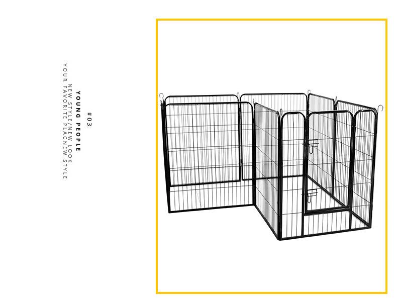 Pet Fence Barrier Cage with Isolation Door for Medium to Large Dogs