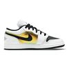 Air Jordan 1 Low SE GS Farbwechselnde Kinder-Sneaker Weiß Schwarz Metallic-Gold CV9844-109