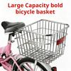 Heavy Duty Rear Bike Cargo Basket Replacement Metal Back Seat Cargo Carriers Rear Luggage Bike Rack Easy To Install
