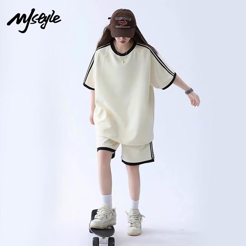 

Женский летний костюм для отдыха в стиле MJ: футболка и шорты S