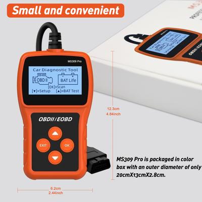 Profesjonalny skaner diagnostyczny OBD2, ulepszony czytnik kodów silnika, test napięcia OBDII/CAN samochodowe narzędzia do skanowania diagnostycznego