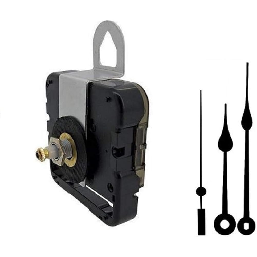 Seiko-SKP Quartz Watch Movement Kit 5" Black Spade Hands for Dials up to 1/4"