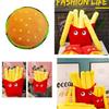 Adorable And Comfortably Plush Cute French Fries Stuffed Toy And Pizza Cushion