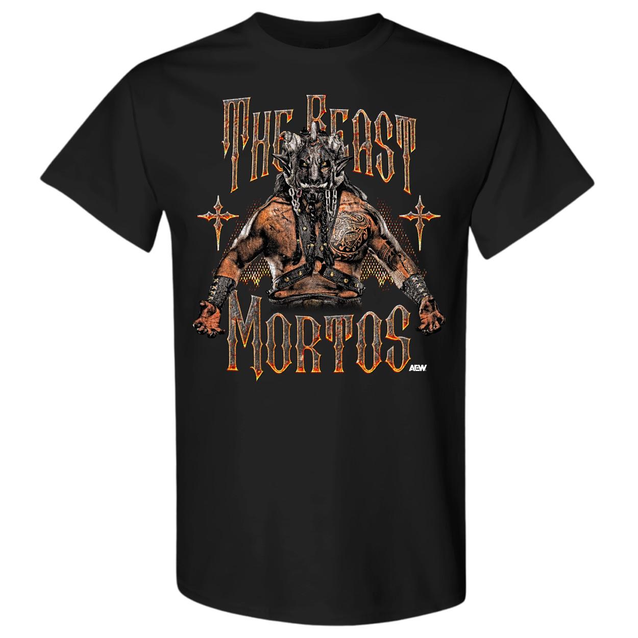 The Beast Mortos - Untamed AEW Official T-Shirt S разноцветный