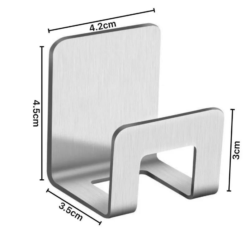 Metal Self Adhesive Hook Sink Sponge Storage Holder Kitchen Holder Stainless Steel Sink Lid Dish Rack Kitchen Wire Rag Organizer Cup Holders 5