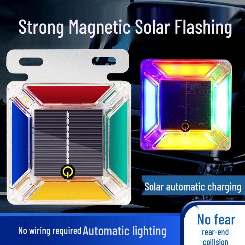 Solar-Powered Anti-Theft Rear Warning Lights for Trucks