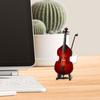 Miniature Cellos Model Wooden Miniature Musical Instrument Figurines With Bracket Mini Musical Instrument Cellos Sculpture Gift
