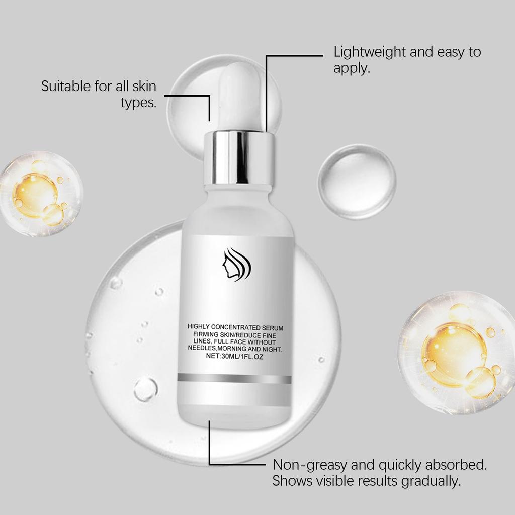 Serum Redukujące Zmarszczki I Ujędrniające Uzupełnia I Redukuje Zmarszczki, Rewitalizuje I Napina Skórę, Odżywia Skórę I Zwalcza Starzenie, 30ML