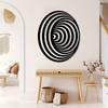 Vintage Metal Wall Art Spiral Swirl Design Black Iron Sculpture Home Decor Living Room Bedroom Decoration Elegant Farmhouse Hanging Ornament Gift