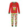 Christmas Print Cute Family Set Pajamas, Home Clothes, Family Set Long Sleeve Top Pants Set