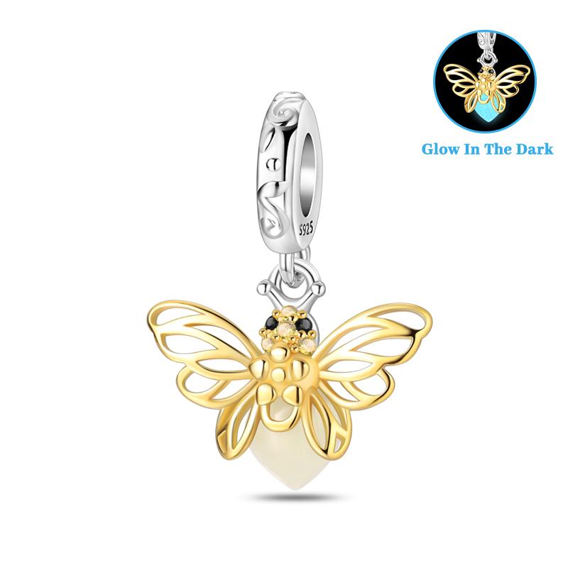 Copper Color Sparkly Planet Crown Crystal Ball Luminous Charm Bead Charms Bead Charms Compatible With 3mm Authentic Bracelets Do It Yourself Jewellery