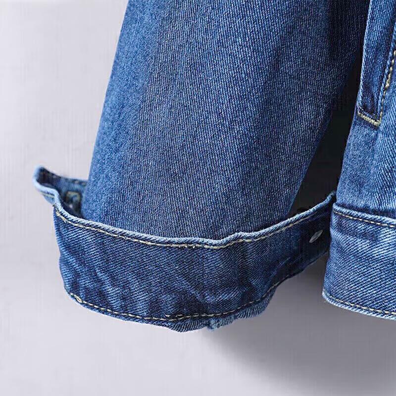 JEANSWEST Men's Trendy Lapel Denim Jacket