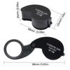 Illuminated Loupe Foldable Magnifier Folding 40X Magnifying Glass Mini   Repair Tool