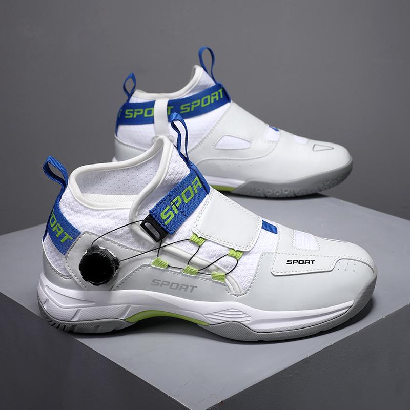 

Luxury Unisex Tennis Shoes New Arrived Anti Slip Men Women Badminton Sneakers Comfort Light Knob Buckle Non-slip Training Shoes 43