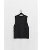 YOUTH Cut-Off Slit Sleeveless - Black