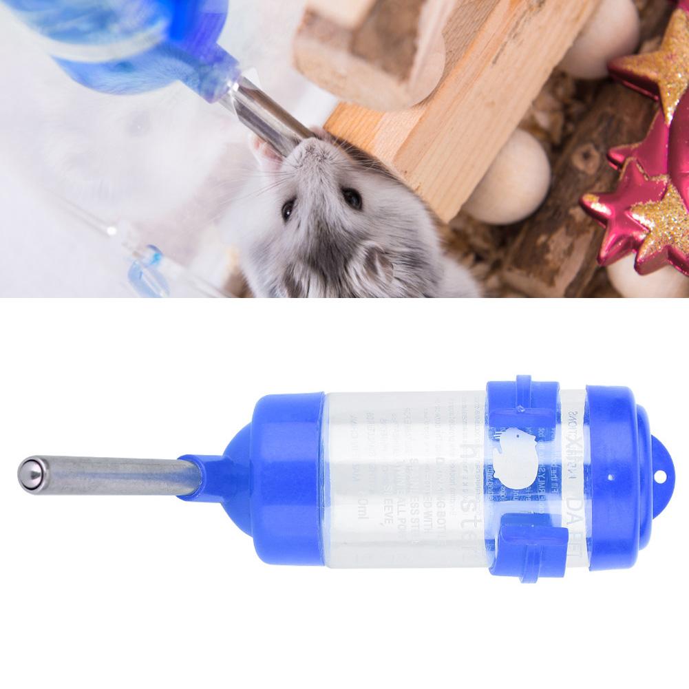 No Drip Hamster Water Bottle Small Sized Pet Water Feeder for Hedgehog(Blue)