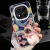 Cute Floral Headscarf Kitten Soft Phone Case for Xiaomi Redmi Note 13 14 15 Pro Plus 12S 12 11S 11 11T 10S 10 Shockproof Cover B