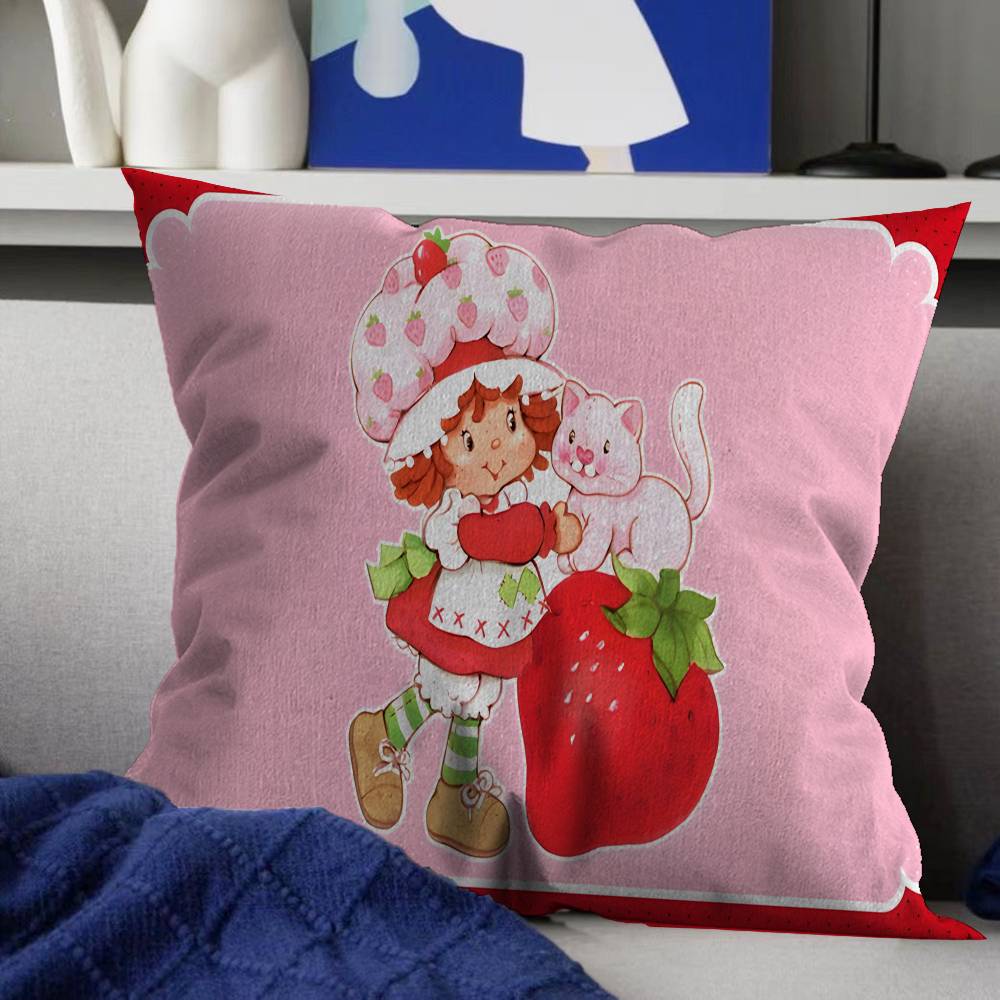 

Classic Animation SStrawberry SShortcake Anmie Pillow Cushion Cover Pillowcase Living Room Sofa Home Decor Customized 30x30 cm