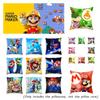 Super Mario Pillow Cover Mario-themed Short Plush Cushion Cover For Car Living Room Décor 45*45cm