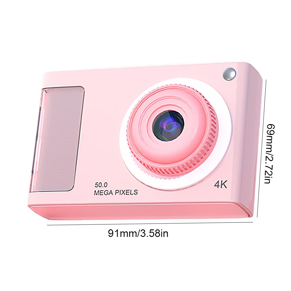CCD Camera HD 1080P 48MP 4X Zoom Portable Kids Camera Anti Shake Mini CCD Camera Support 32GB Card for Boys Girls Teenagers Gift