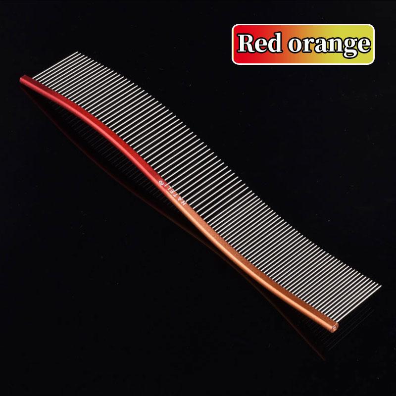 Pet S-shaped & curved Comb Professional Stainless Steel Grooming Comb Dense Sparse Teeth Dog Cat Cleaning Hair Reemoval Comb