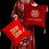 Chinese Style Red Embroidered Pillow Wedding Room Throw Pillow New Year Valentine's Day Wedding Blessing Home Decor Cushion