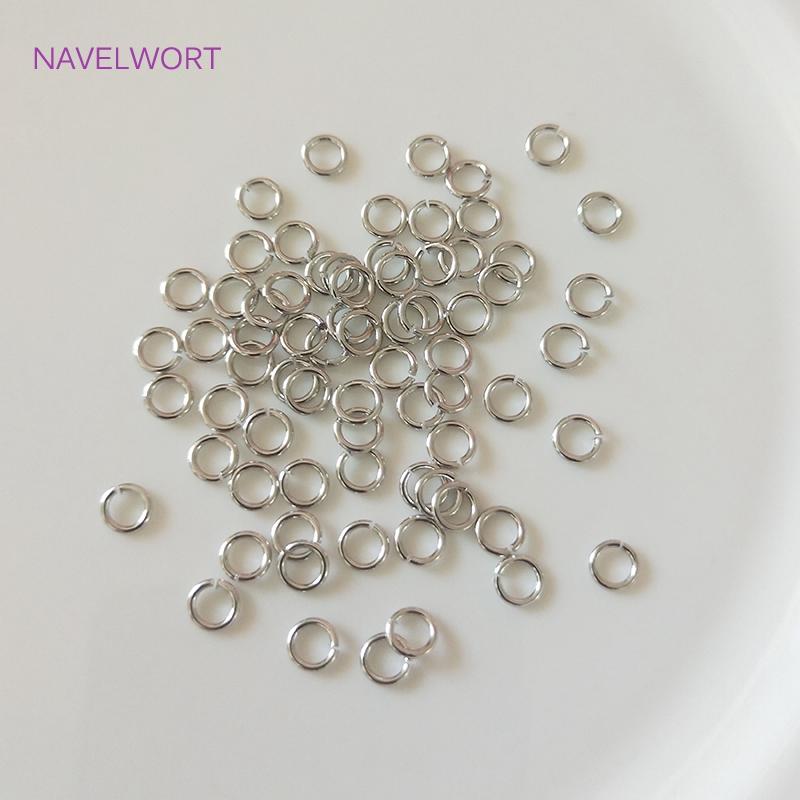 Multi Size 14K/18K Gold Plated Open Jump Ring Connecting Rings For Jewelry Making Supplies Brass Split Rings Jewelry Accessories