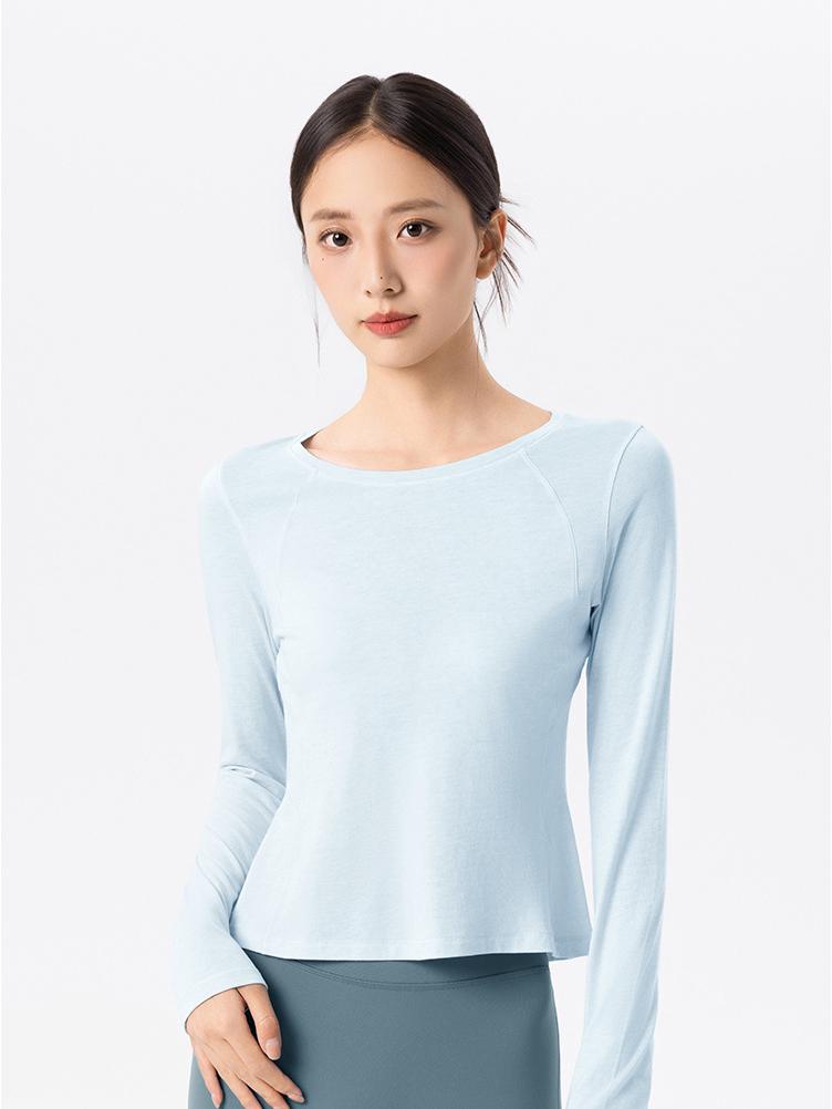 Women's Customized Slimming Long Sleeve Yoga Top - Breathable Fitness Sportswear for Pilates and Running